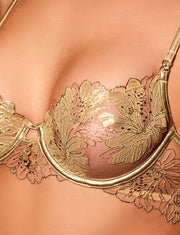 Britt Gold 3 Piece Lingerie Set