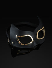 Black Leather Cat Mask