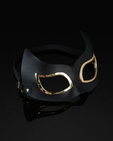 Black Leather Cat Mask