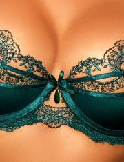Charlotta Emerald 3 Piece Lingerie Set