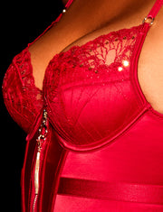 Gloria Red Bustier