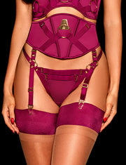 Burgundy Stay Up Stockings