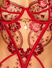 Jules Red Bustier