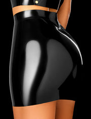 Latex 2.0 Black Mini Skirt