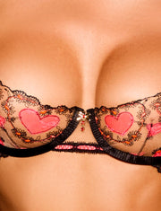 Pasha Black Bra