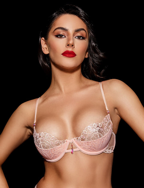 Ruby Pink Diamond Bra