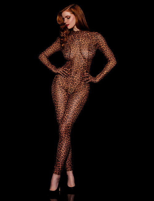 Selena Leopard Catsuit
