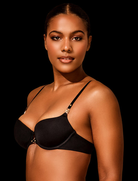 Everyday Smooths Black Push Up Bra