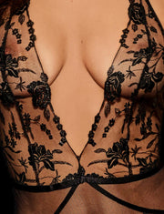 Whitney Black Playsuit