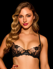Whitney Black 3 Piece Lingerie Set
