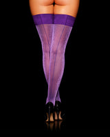 Purple Glitter Stay Up Stockings