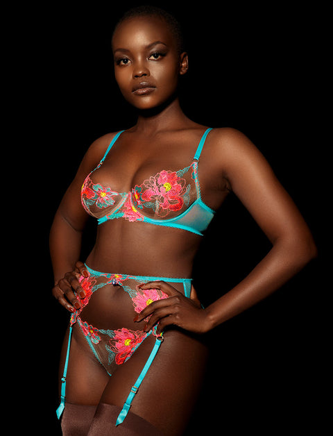 Christine Turquoise Suspender