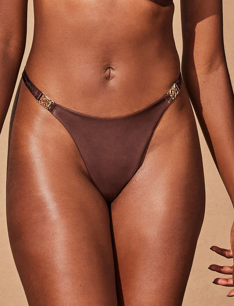 Emily Deep Mahogany Thong