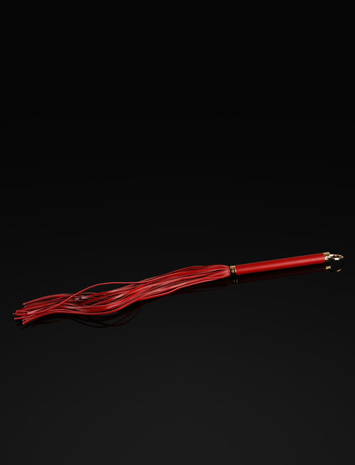 Fashion Fetish Matte Red Flogger