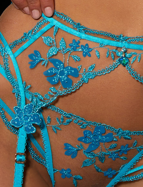 Sabrina Turquoise Suspender