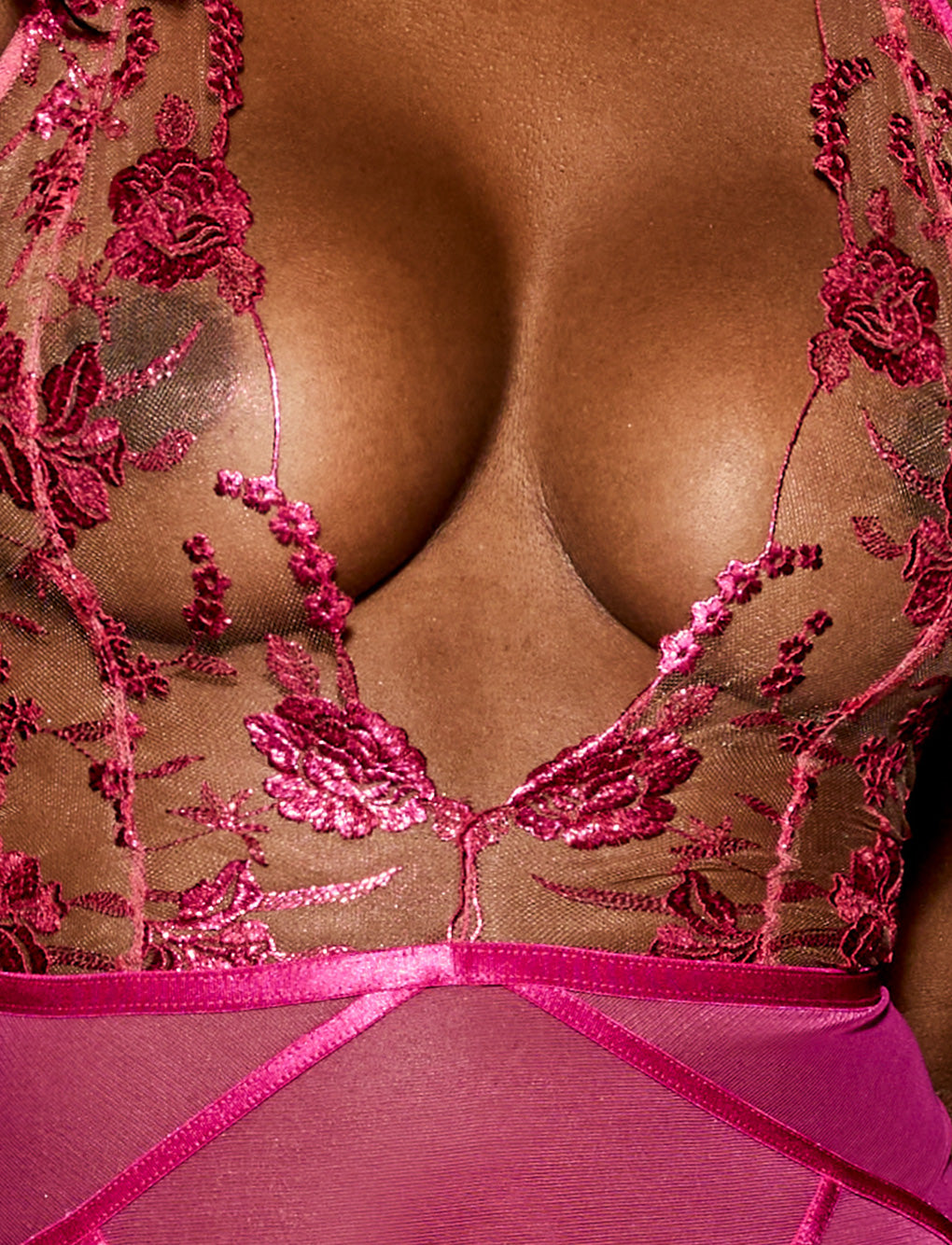 Whitney Hot Pink Bodysuit